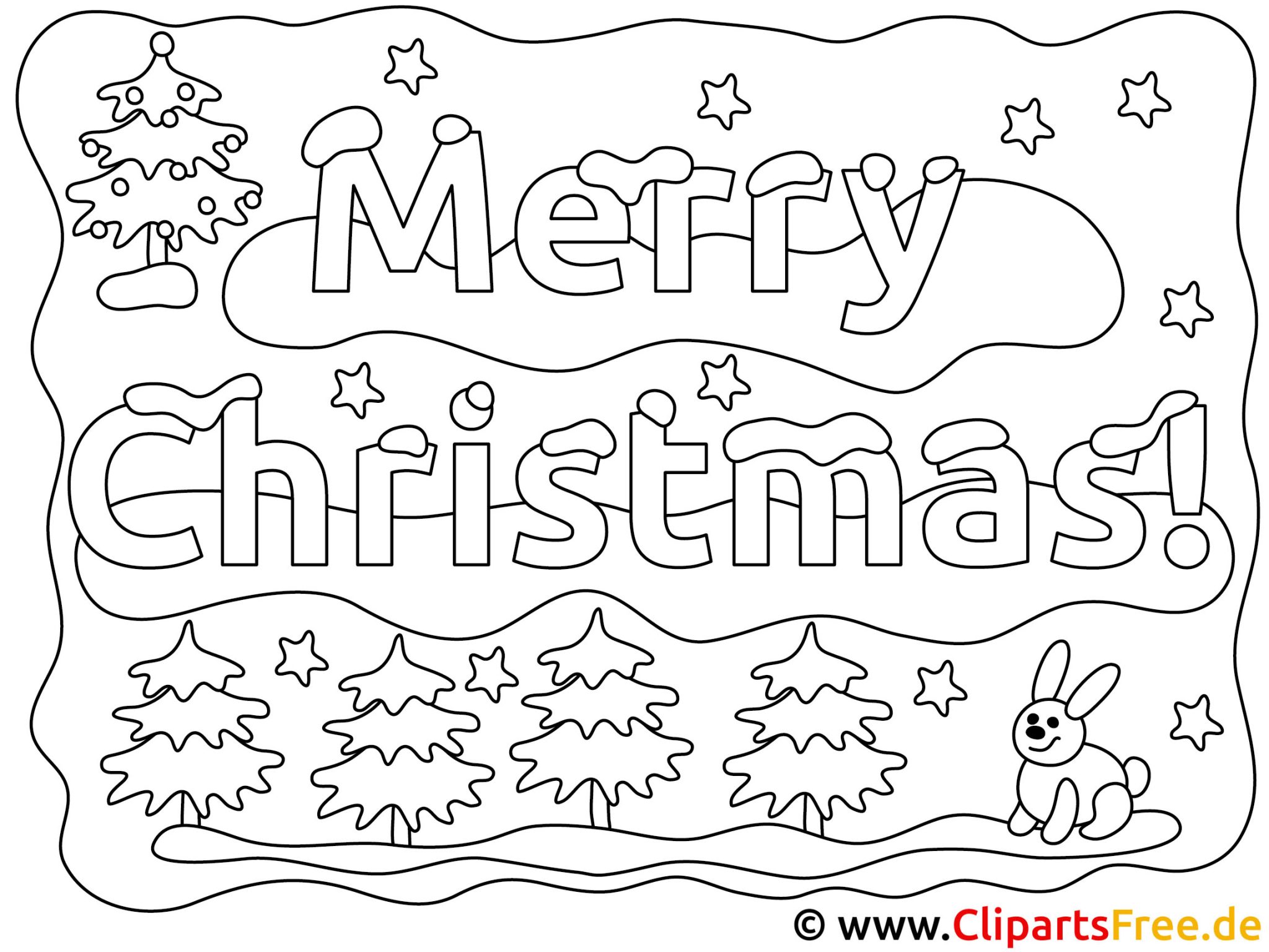 Weihnachts Ausmalbilder "kawaii Weihnachten" Ausmalbild - Frank-Walter